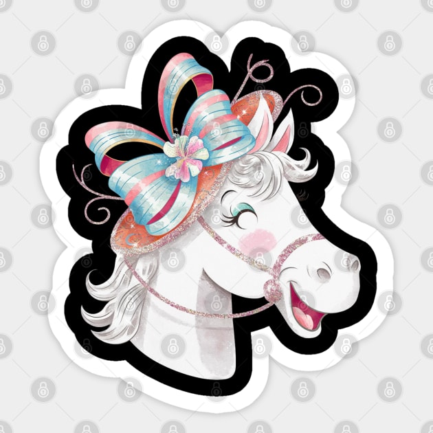Cute horse and funny Sticker by BEZZAIM